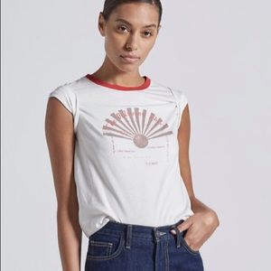 CURRENT ELLIOTT Graphic Tee - VINTAGE CREW GRAPHIC SHORT SLEEVE TEE SHIRT
